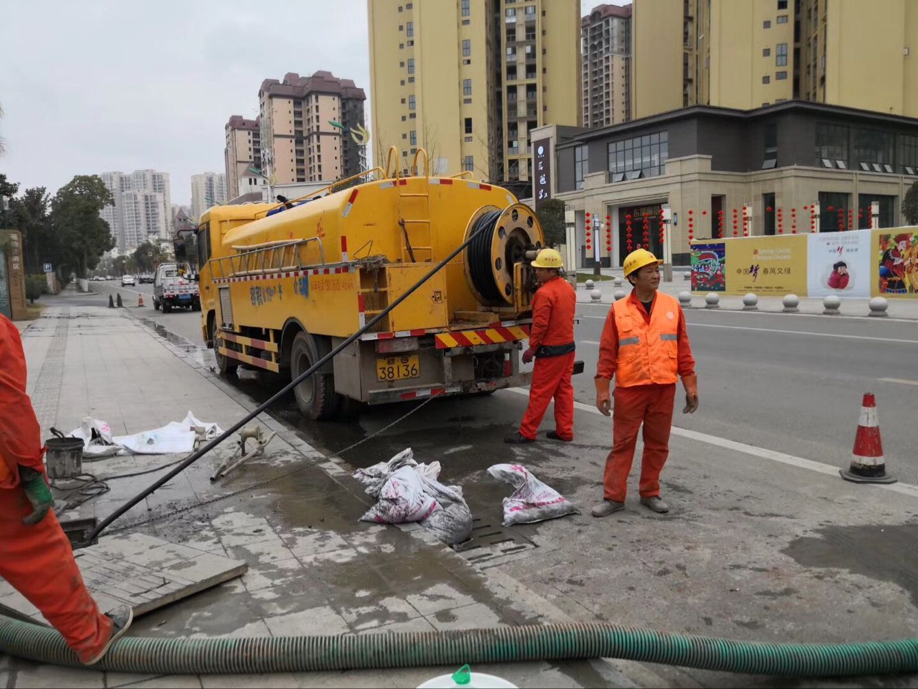 马山排污管道清淤-管道清洗